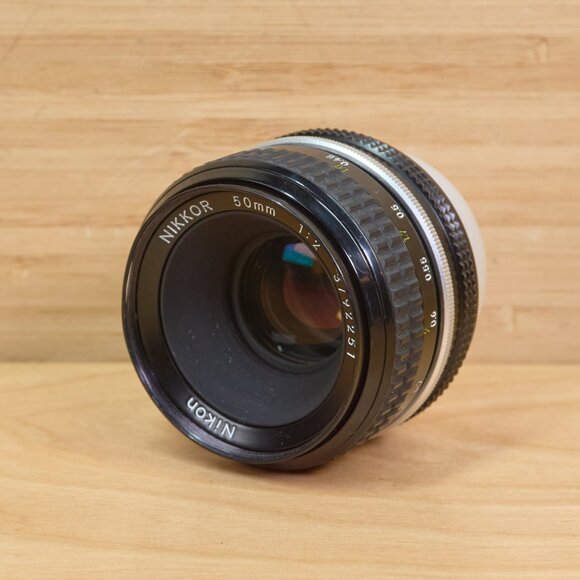Vintage Nikon AI 50mm f/2 MF Lens | Manual Focus | Vintage Nikkor | Japan - Picture 1 of 5